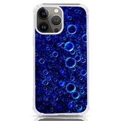 Blue Bubbles Abstract Iphone 13 Pro Max Tpu Uv Print Case by Vaneshop