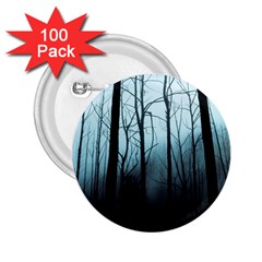 Tree Night Dark Forest 2 25  Buttons (100 Pack) 