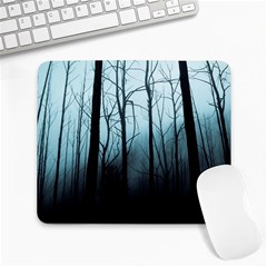 Tree Night Dark Forest Large Mousepad by Vaneshop