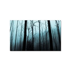 Tree Night Dark Forest Sticker (rectangular) by Vaneshop