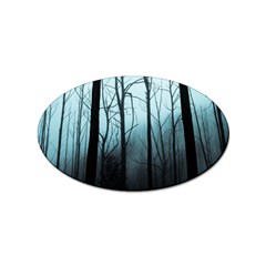 Tree Night Dark Forest Sticker Oval (100 Pack) by Vaneshop