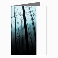 Tree Night Dark Forest Greeting Cards (pkg Of 8) by Vaneshop