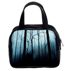 Tree Night Dark Forest Classic Handbag (two Sides)