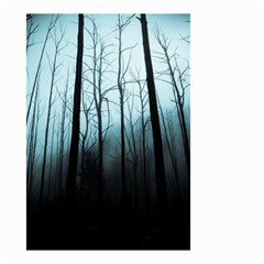 Tree Night Dark Forest Small Garden Flag (two Sides) by Vaneshop