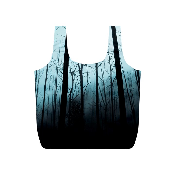 Tree Night Dark Forest Full Print Recycle Bag (S)