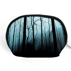 Tree Night Dark Forest Accessory Pouch (medium) by Vaneshop