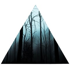 Tree Night Dark Forest Wooden Puzzle Triangle by Vaneshop