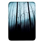 Tree Night Dark Forest Rectangular Glass Fridge Magnet (4 pack) Front