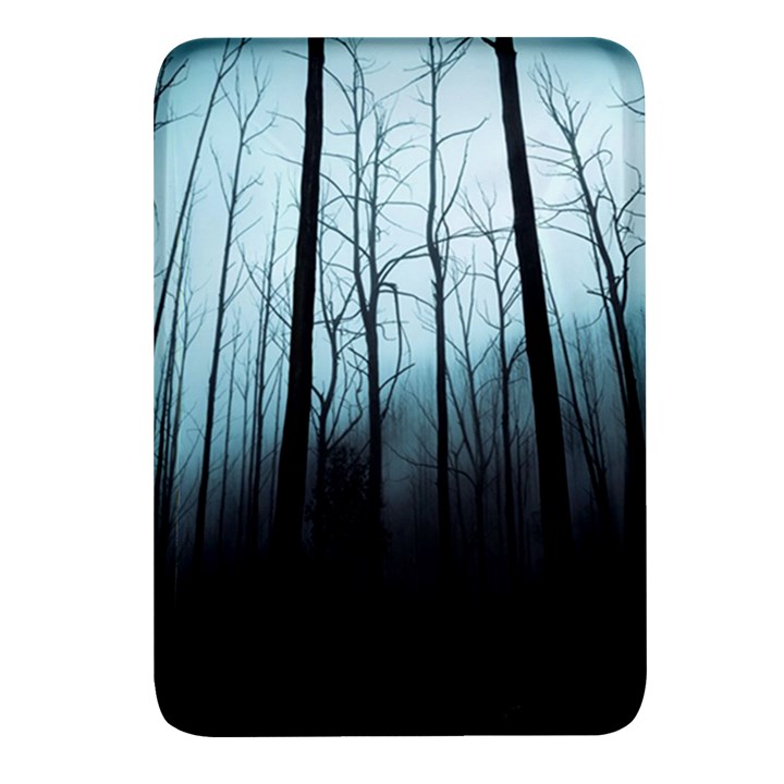 Tree Night Dark Forest Rectangular Glass Fridge Magnet (4 pack)