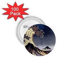 The Great Wave Off Kanagawa Japanese Waves 1 75  Buttons (100 Pack)  by Vaneshop