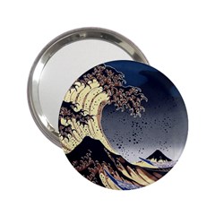 The Great Wave Off Kanagawa Japanese Waves 2 25  Handbag Mirrors by Vaneshop