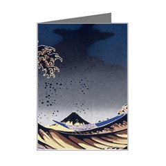 The Great Wave Off Kanagawa Japanese Waves Mini Greeting Card by Vaneshop