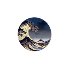 The Great Wave Off Kanagawa Japanese Waves Golf Ball Marker (4 Pack) by Vaneshop