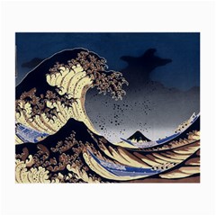 The Great Wave Off Kanagawa Japanese Waves Small Glasses Cloth by Vaneshop