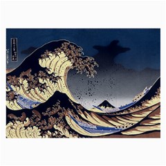 The Great Wave Off Kanagawa Japanese Waves Large Glasses Cloth by Vaneshop