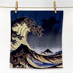 The Great Wave Off Kanagawa Japanese Waves Face Towel by Vaneshop