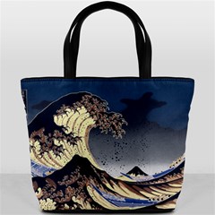 The Great Wave Off Kanagawa Japanese Waves Bucket Bag by Vaneshop