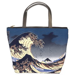 The Great Wave Off Kanagawa Japanese Waves Bucket Bag by Vaneshop