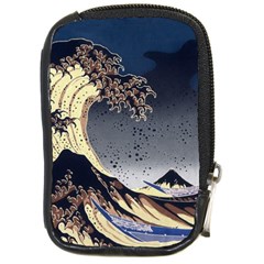 The Great Wave Off Kanagawa Japanese Waves Compact Camera Leather Case by Vaneshop