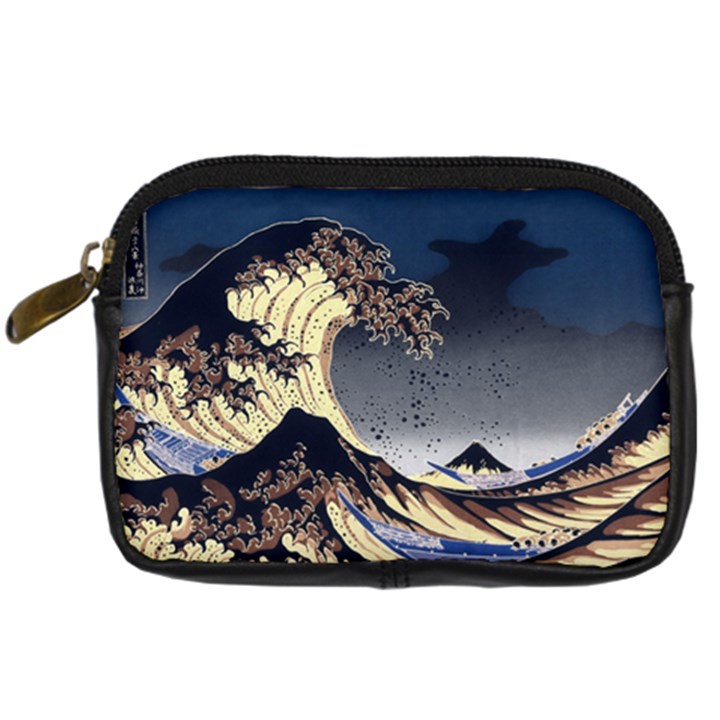 The Great Wave Off Kanagawa Japanese Waves Digital Camera Leather Case