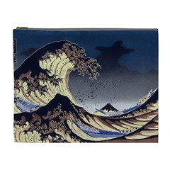 The Great Wave Off Kanagawa Japanese Waves Cosmetic Bag (xl) by Vaneshop