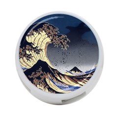 The Great Wave Off Kanagawa Japanese Waves 4-port Usb Hub (one Side) by Vaneshop