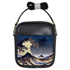 The Great Wave Off Kanagawa Japanese Waves Girls Sling Bag by Vaneshop