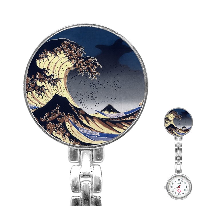 The Great Wave Off Kanagawa Japanese Waves Stainless Steel Nurses Watch