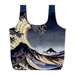 The Great Wave Off Kanagawa Japanese Waves Full Print Recycle Bag (l) by Vaneshop