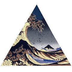 The Great Wave Off Kanagawa Japanese Waves Wooden Puzzle Triangle by Vaneshop