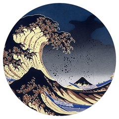 The Great Wave Off Kanagawa Japanese Waves Round Trivet by Vaneshop