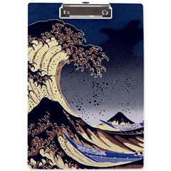 The Great Wave Off Kanagawa Japanese Waves A4 Acrylic Clipboard by Vaneshop