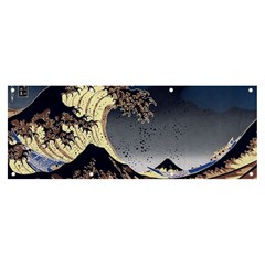 The Great Wave Off Kanagawa Japanese Waves Banner And Sign 8  X 3  by Vaneshop