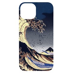 The Great Wave Off Kanagawa Japanese Waves Iphone 14 Black Uv Print Case by Vaneshop