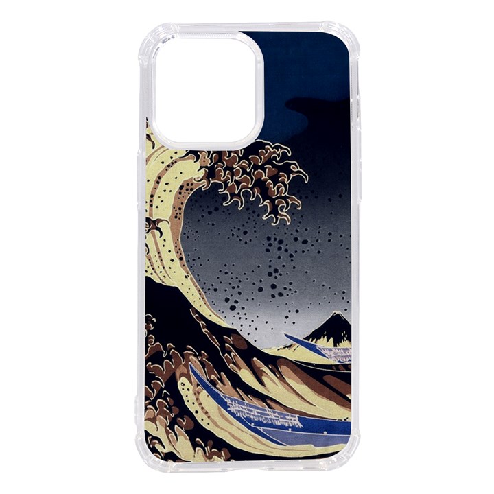 The Great Wave Off Kanagawa Japanese Waves iPhone 14 Pro Max TPU UV Print Case