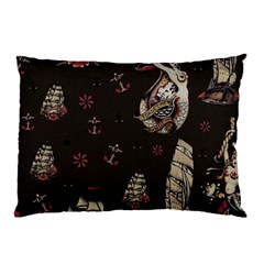 Vintage Tattoos Nautical Pillow Case by Vaneshop