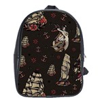 Vintage Tattoos Nautical School Bag (XL) Front