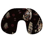 Vintage Tattoos Nautical Travel Neck Pillow Front