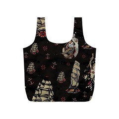 Vintage Tattoos Nautical Full Print Recycle Bag (s) by Vaneshop