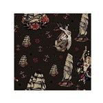 Vintage Tattoos Nautical Square Satin Scarf (30  x 30 ) Front