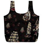 Vintage Tattoos Nautical Full Print Recycle Bag (XXL) Front