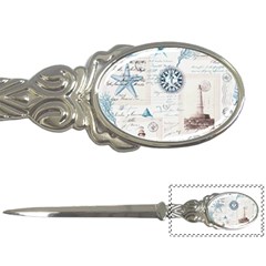 Nautical Lighthouse Vintage Postcard French Writing Letter Opener by Vaneshop