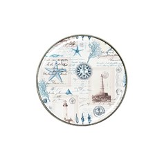 Nautical Lighthouse Vintage Postcard French Writing Hat Clip Ball Marker (10 Pack) by Vaneshop