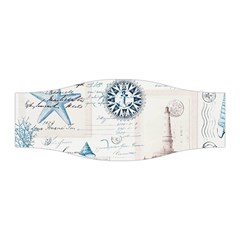 Nautical Lighthouse Vintage Postcard French Writing Stretchable Headband by Vaneshop