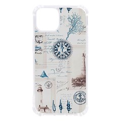 Nautical Lighthouse Vintage Postcard French Writing Iphone 13 Tpu Uv Print Case by Vaneshop