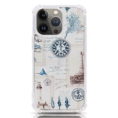 Nautical Lighthouse Vintage Postcard French Writing Iphone 13 Pro Tpu Uv Print Case