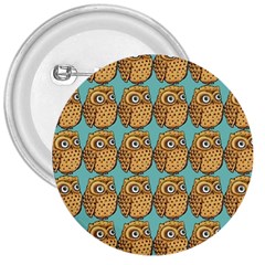 Owl Bird Pattern 3  Buttons