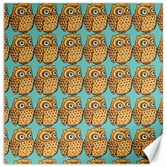 Owl Bird Pattern Canvas 16  x 16 