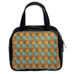 Owl Bird Pattern Classic Handbag (Two Sides)