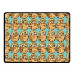 Owl Bird Pattern Fleece Blanket (Small)